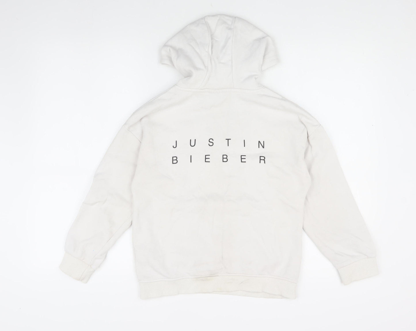 Just in Bieber Girls White Graphic Print Hoodie 9-10 Years
