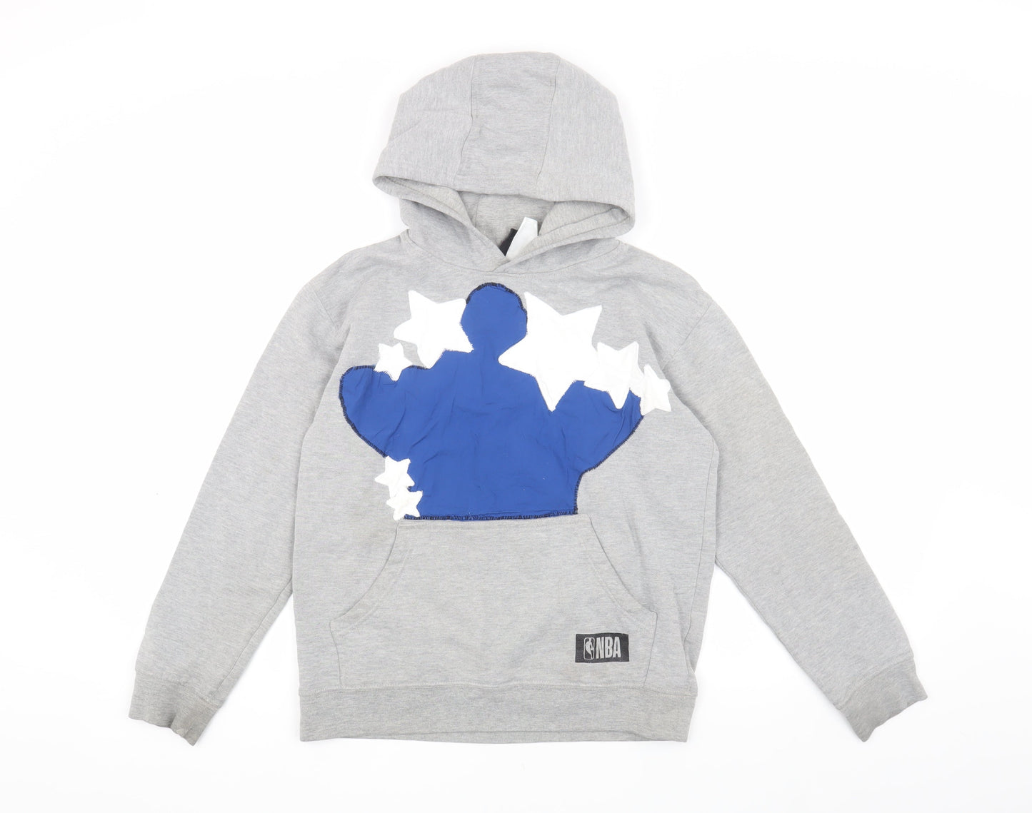 NBA Boys Grey Pullover Hoodie - Size 12Y, Sports Style