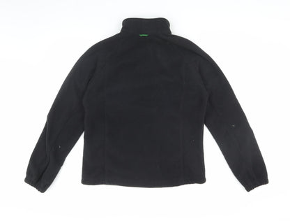 Lands' End Women's Black Nylon Jacket, Size 10, Stylish