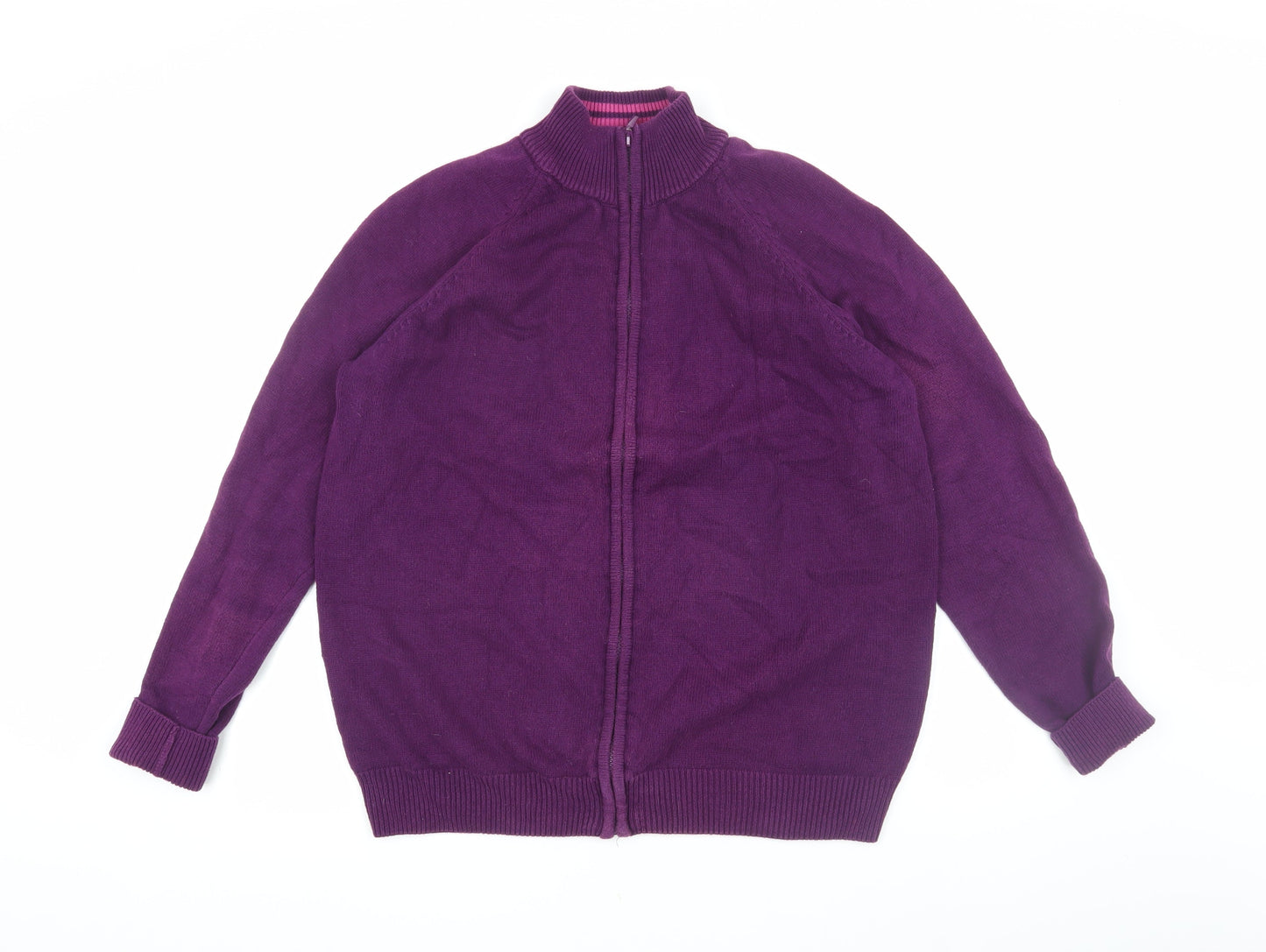 Womens UK Size L Cotton Traders Purple Basic Jacket