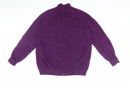 Womens UK Size L Cotton Traders Purple Basic Jacket