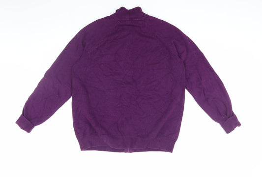 Cotton Traders Women's Purple Jacket, Size L, Full Zip