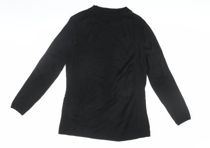 Damart Women's Black Geometric Pullover Jumper Size L