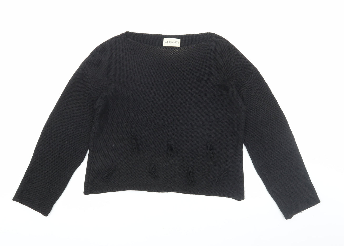 Womens UK Size M Chianti Black Pullover Jumper