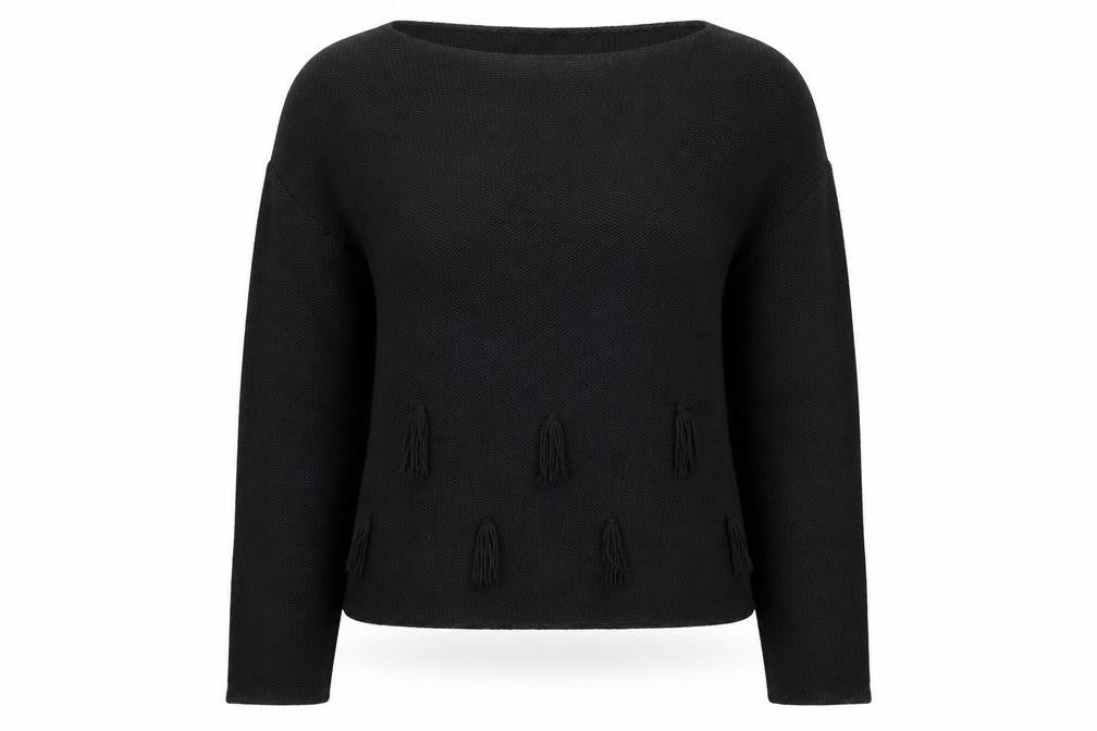Womens UK Size M Chianti Black Pullover Jumper