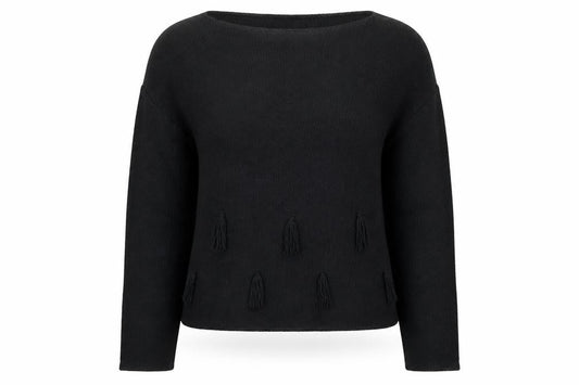 Womens UK Size M Chianti Black Pullover Jumper