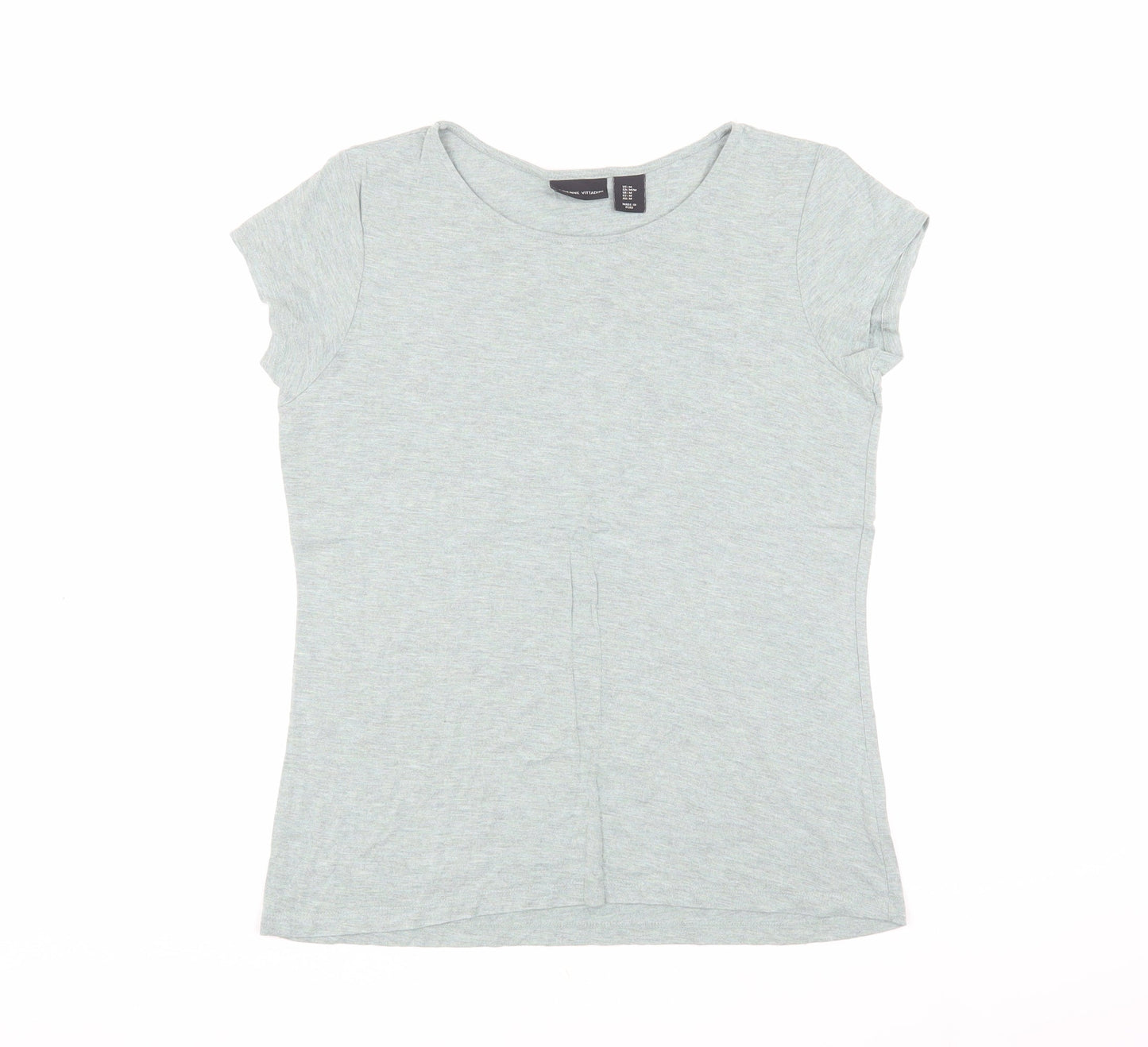 Womens UK Size M Adrienne Vittadini Green Basic T-Shirt