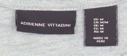 Womens UK Size M Adrienne Vittadini Green Basic T-Shirt