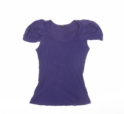 Gap Women’s Purple XS Basic Scoop Neck T-Shirt