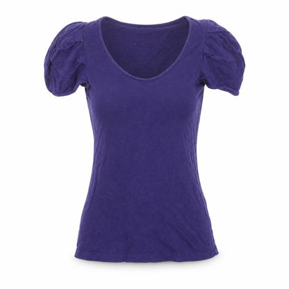 Womens UK Size XS Gap Purple Basic T-Shirt