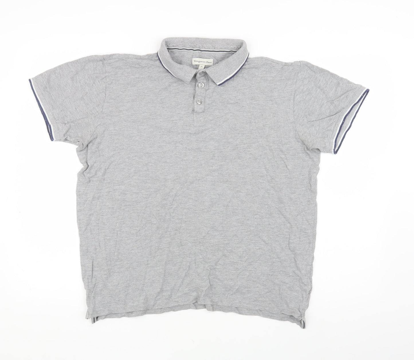 Kangaroo Poo Men's Grey Medium Polo Shirt