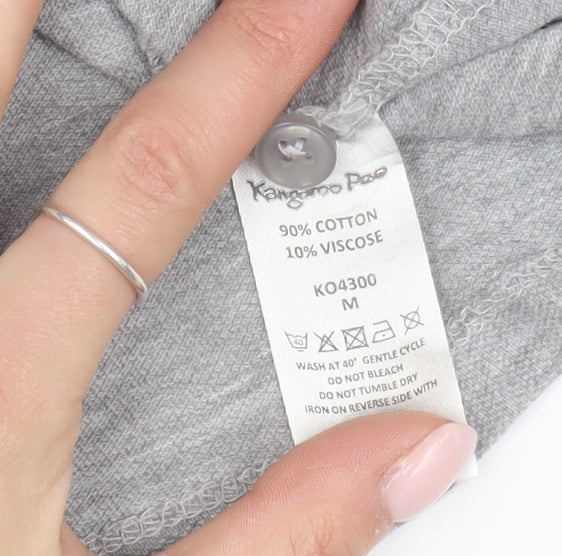 Kangaroo Poo Men's Grey Medium Polo Shirt