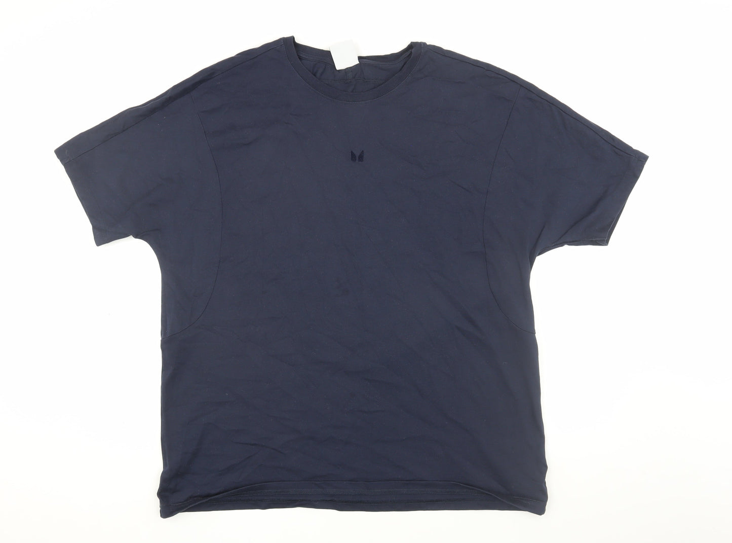 MP Men's Navy Blue L Cotton Short Sleeve T-Shirt