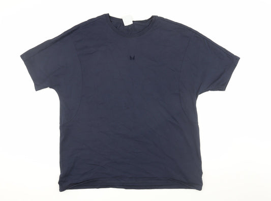 MP Men's Navy Blue L Cotton Short Sleeve T-Shirt