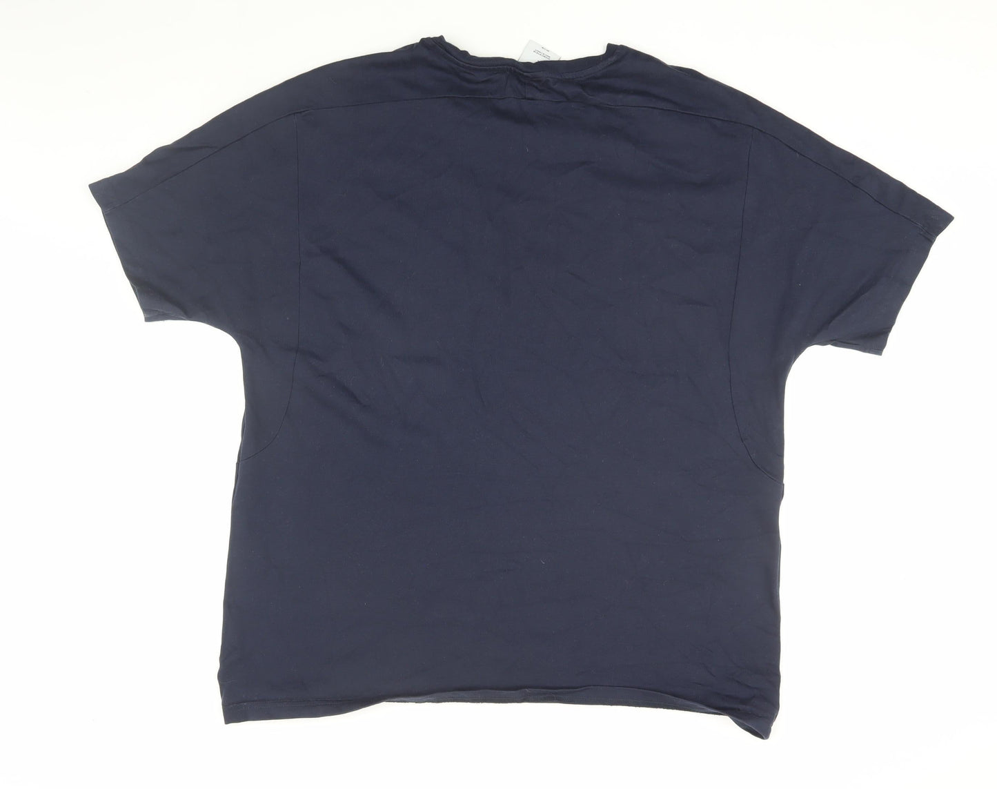 MP Men's Navy Blue L Cotton Short Sleeve T-Shirt