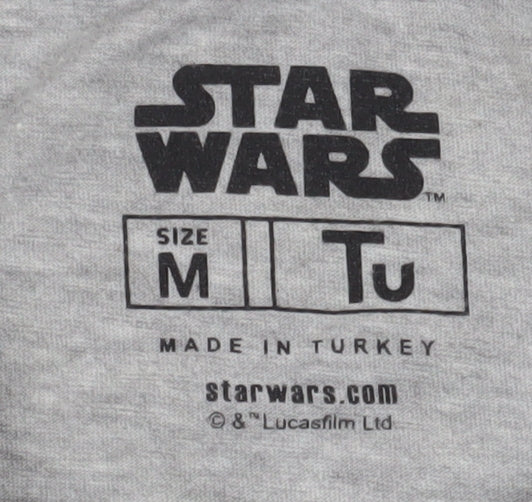 Star Wars Men's Grey Medium Christmas T-Shirt