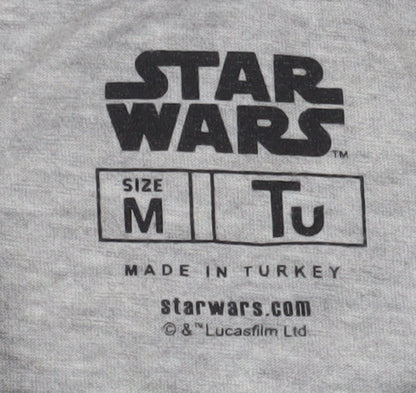 Star Wars Men's Grey Medium Christmas T-Shirt