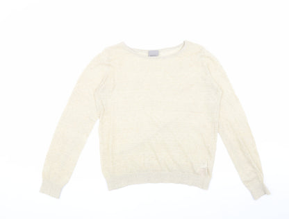 Womens UK Size M VERO MODA Ivory Pullover Jumper