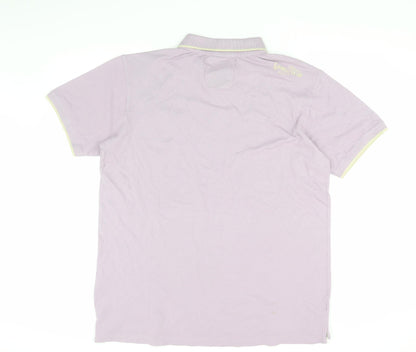 Goodyear Men's Purple XL Vintage Polo Shirt