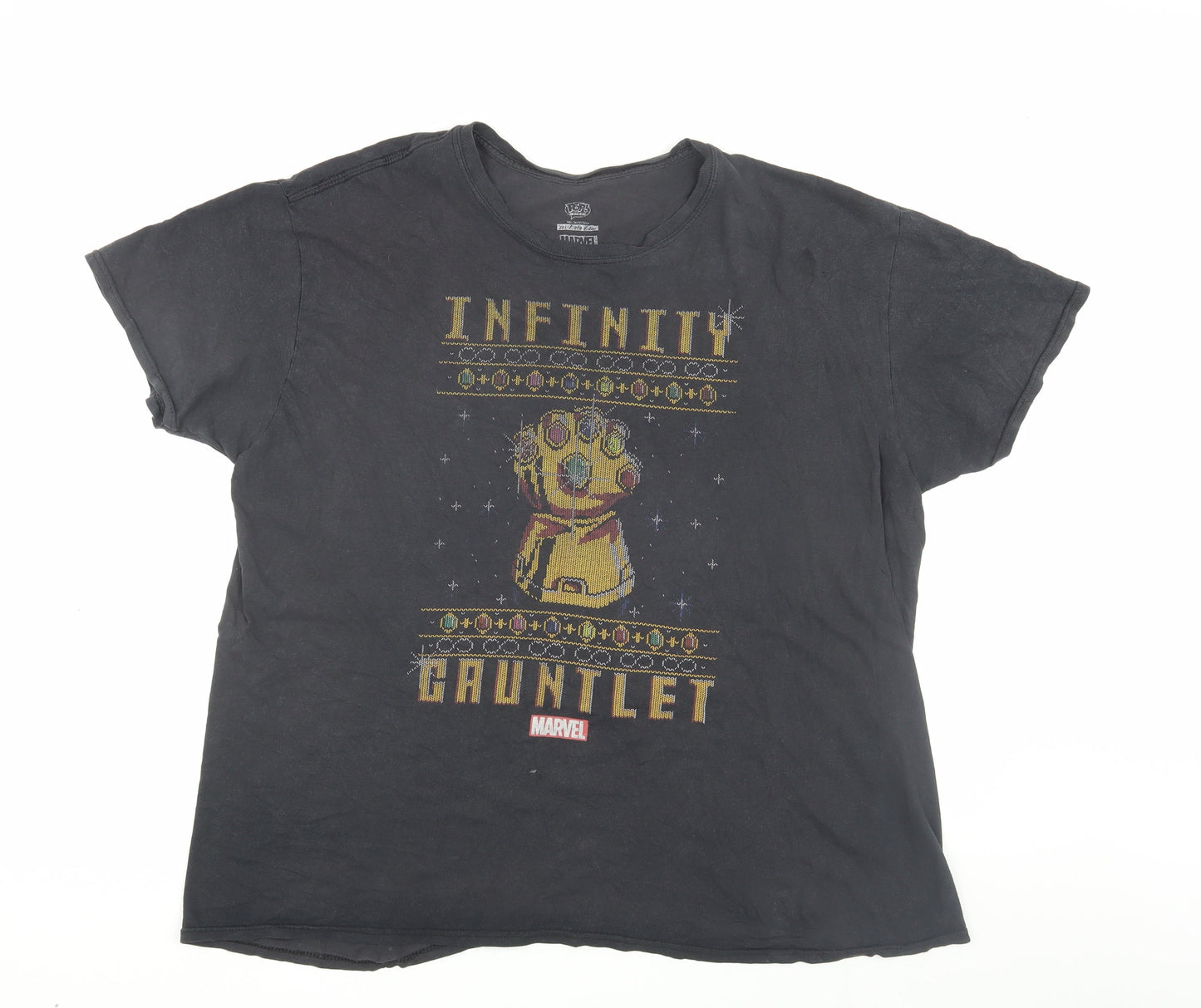 Marvel Men's Black 3XL Infinity Gauntlet T-Shirt