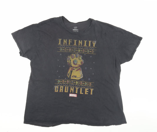 Marvel Men's Black 3XL Infinity Gauntlet T-Shirt
