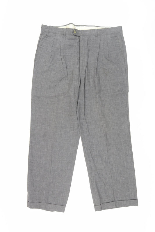 Jaeger Men's Grey Pleated Dress Pants XL