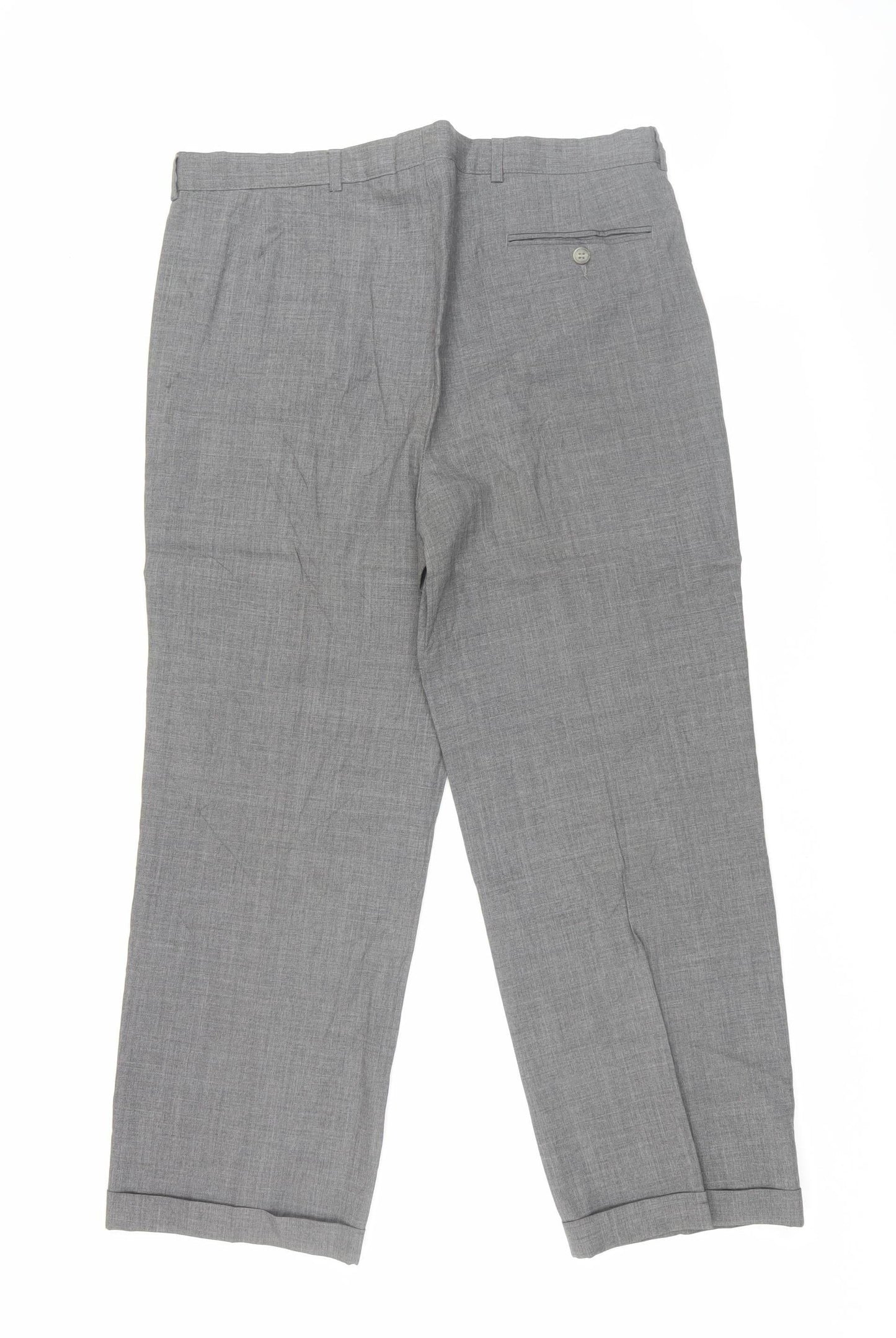 Jaeger Men's Grey Pleated Dress Pants XL