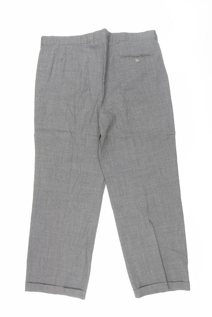 Jaeger Men's Grey Pleated Dress Pants XL