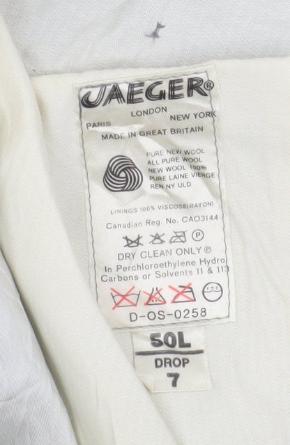 Jaeger Men's Grey Pleated Dress Pants XL
