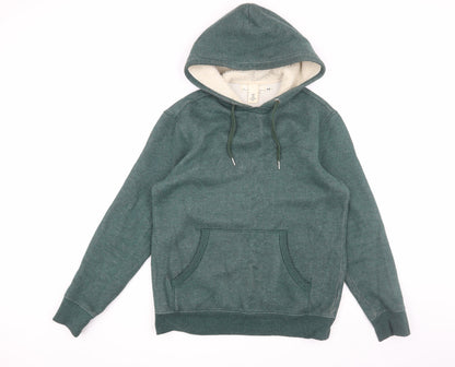 Mens UK Size M H&M Green Pullover Hoodie