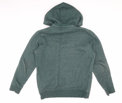 Mens UK Size M H&M Green Pullover Hoodie