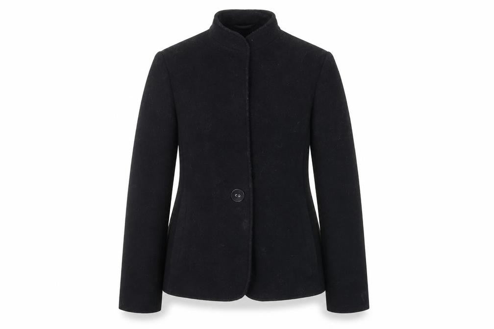 St Michael Women's Black Wool Jacket Size 10 Classic