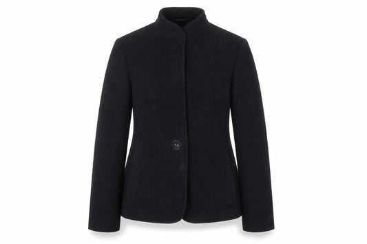 St Michael Women's Black Wool Jacket Size 10 Classic