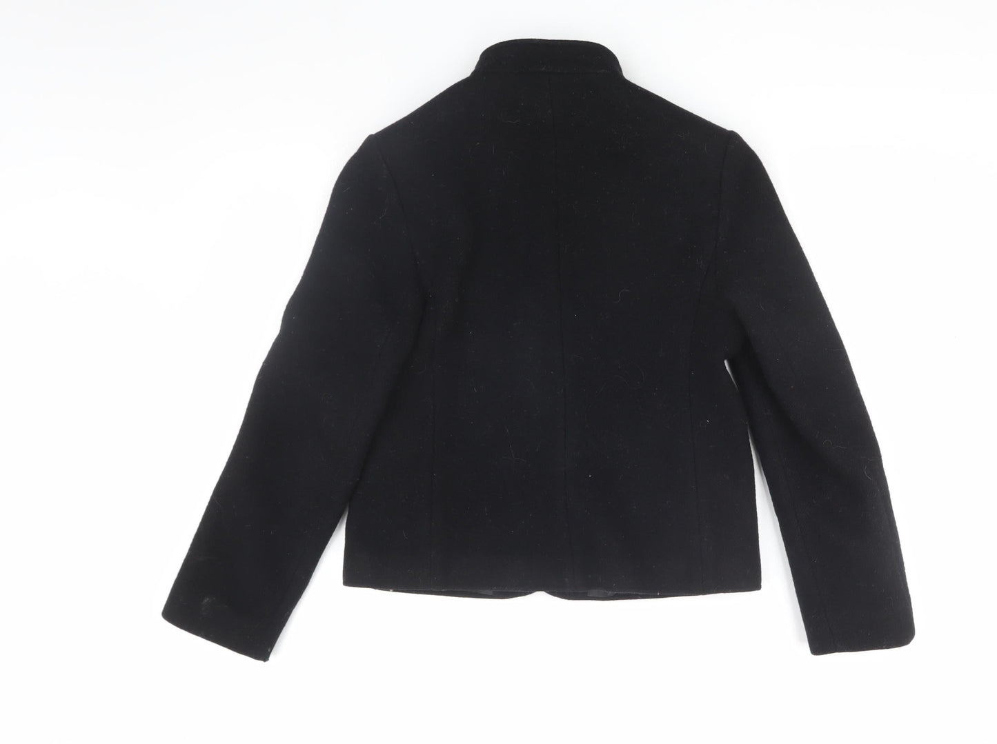 St Michael Women's Black Wool Jacket Size 10 Classic