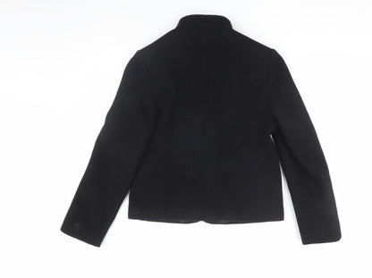 St Michael Women's Black Wool Jacket Size 10 Classic