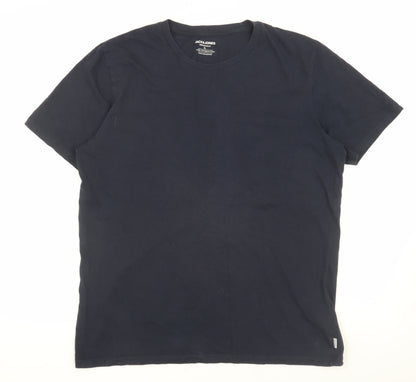 Mens UK Size XL JACK & JONES Black  T-Shirt