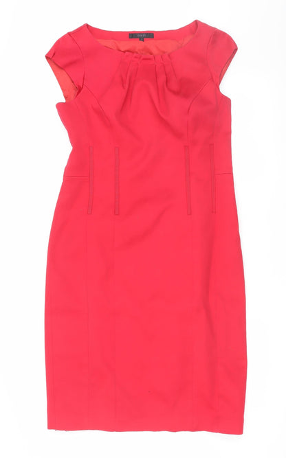 Coast Women's Red Sheath Dress Size 14