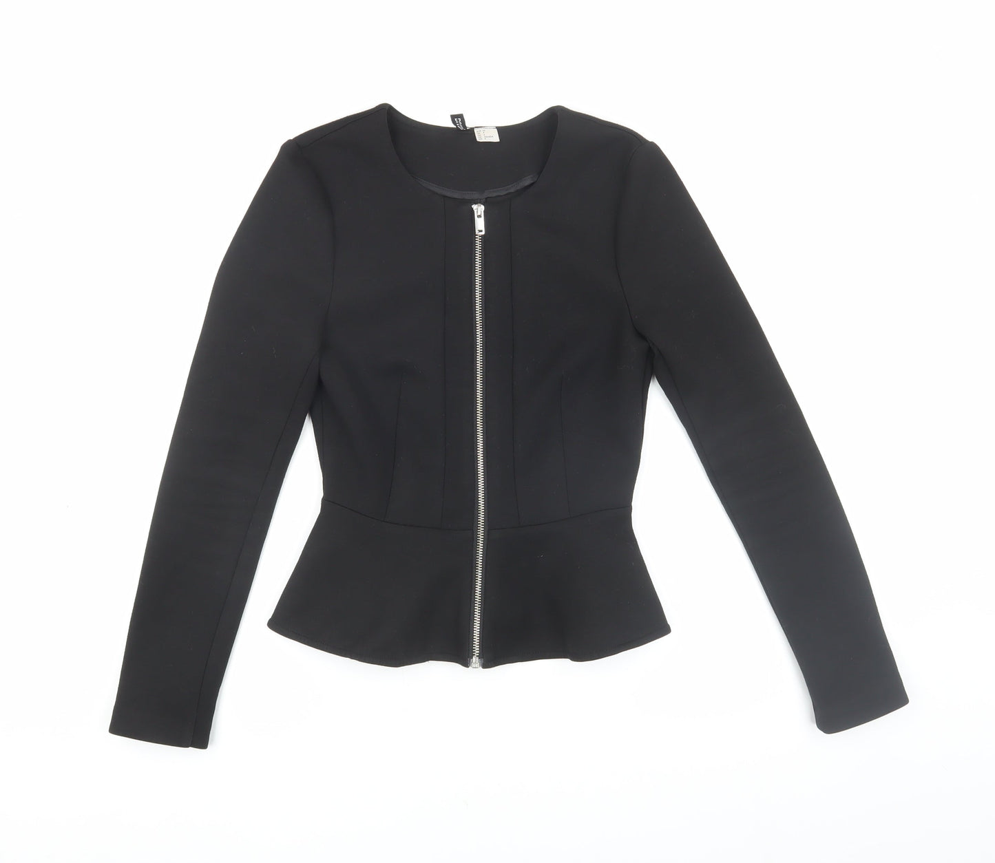 Womens UK Size 6 H&M Black Basic Blouse