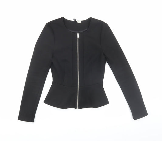 Womens UK Size 6 H&M Black Basic Blouse