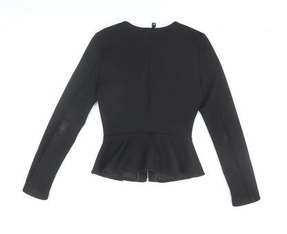 Womens UK Size 6 H&M Black Basic Blouse