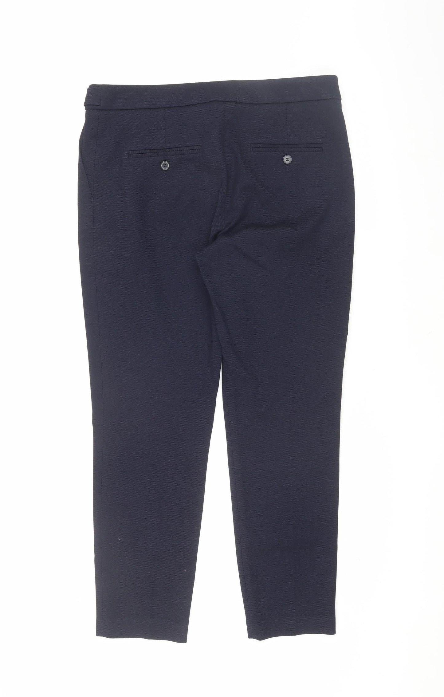 Womens UK Size 10 NEXT Regular Fit Dress Pants Black Trousers