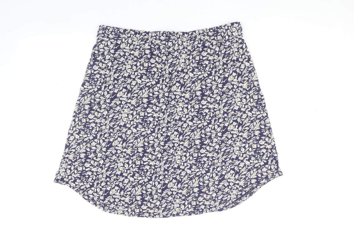 Hush Women's Blue Floral Cotton Skirt Size 12