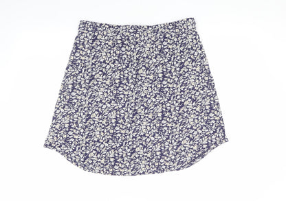 Hush Women's Blue Floral Cotton Skirt Size 12
