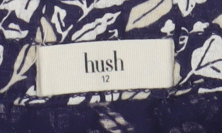 Hush Women's Blue Floral Cotton Skirt Size 12