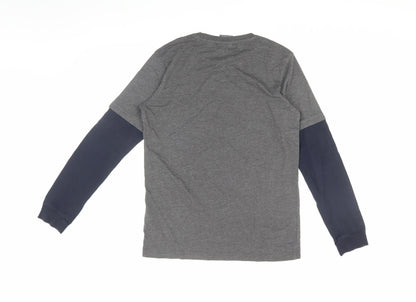 Champion Boys Grey Long Sleeve T-Shirt XL Pullover Style