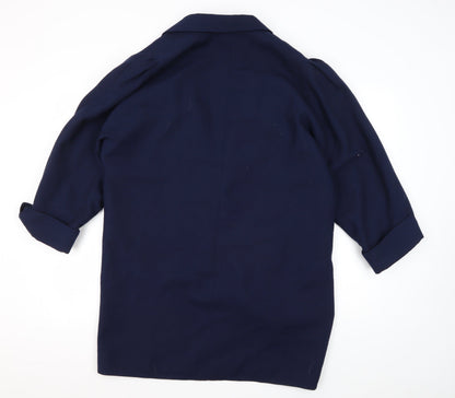 Womens UK Size 12 Yessica Blue Overcoat