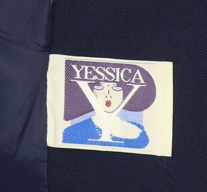 Womens UK Size 12 Yessica Blue Overcoat