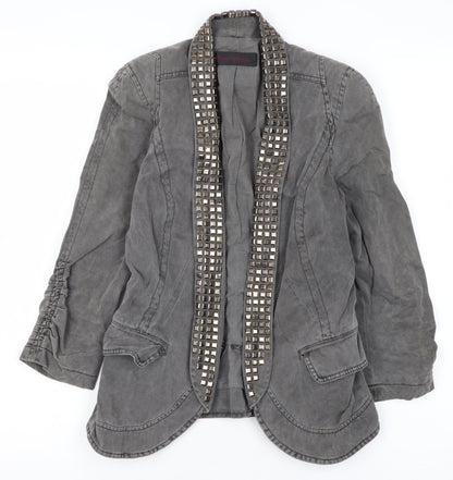 Womens UK Size 8 Miss Selfridge Grey Blazer