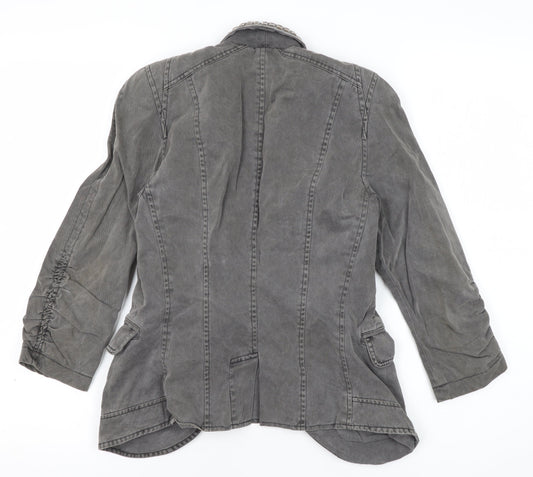 Womens UK Size 8 Miss Selfridge Grey Blazer
