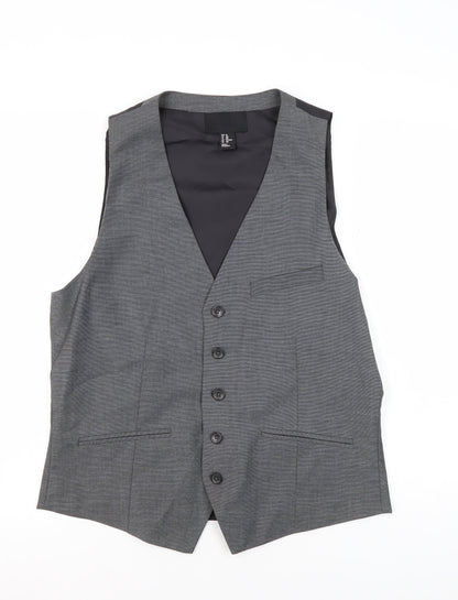 Mens UK Size 40 H&M Regular Grey Suit Waistcoat